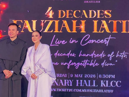 Penantian 40 Tahun Berakhir, Fauziah Latiff Bakal ‘Takluk’ Plenary Hall KLCC Mei Ini, Tawar Tiket Eksklusif RM6999 Bersama Busana Mewah!