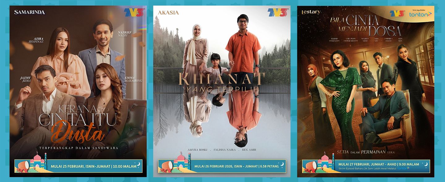 Ujian Hati & Iman: TV3 Hidangkan Tiga Drama ‘Panas’ Sepanjang Ramadan Ini!