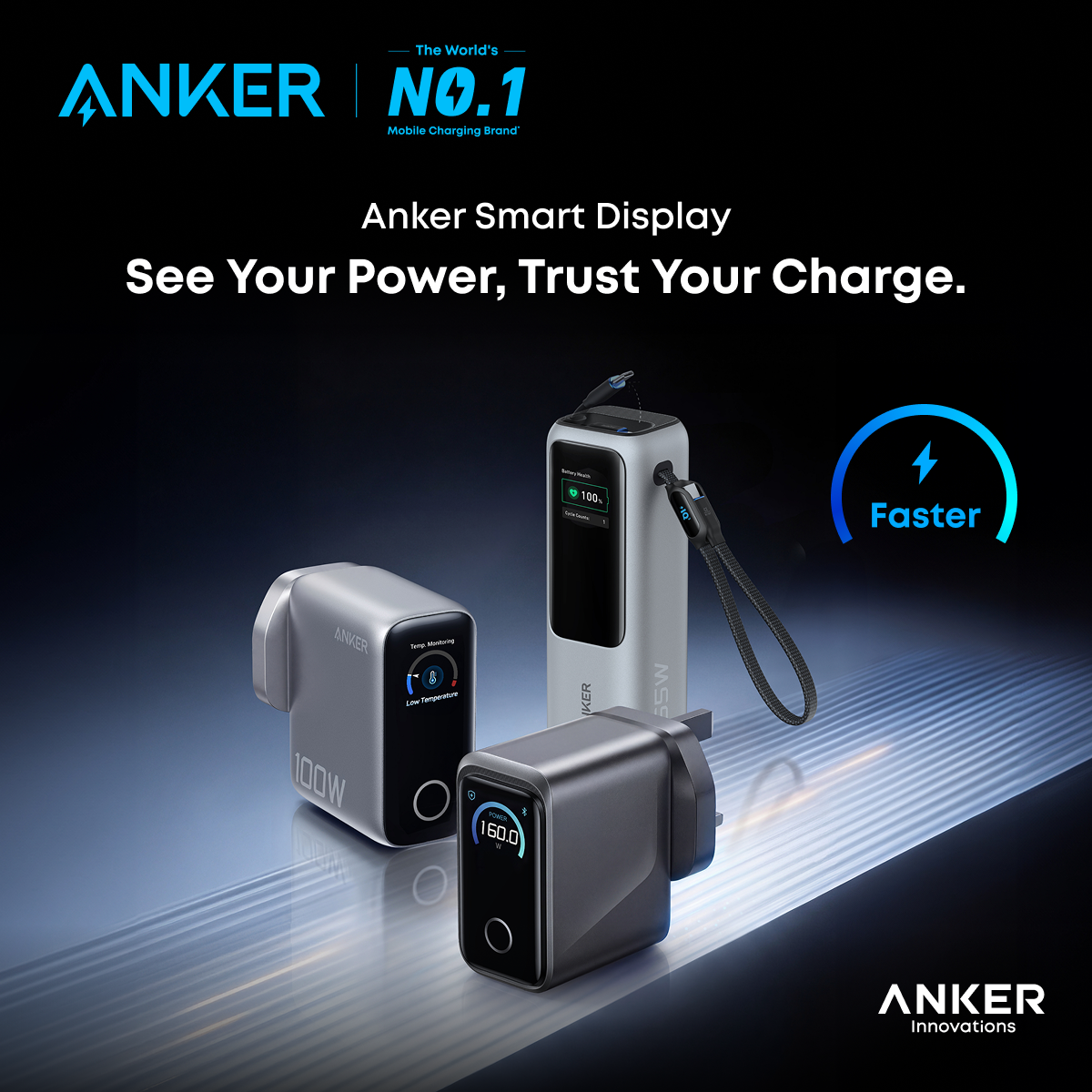 Anker Malaysia Lancar Pengecas Paparan Pintar Berteknologi AI, Pengecasan Kini Lebih Pantas & Bergaya