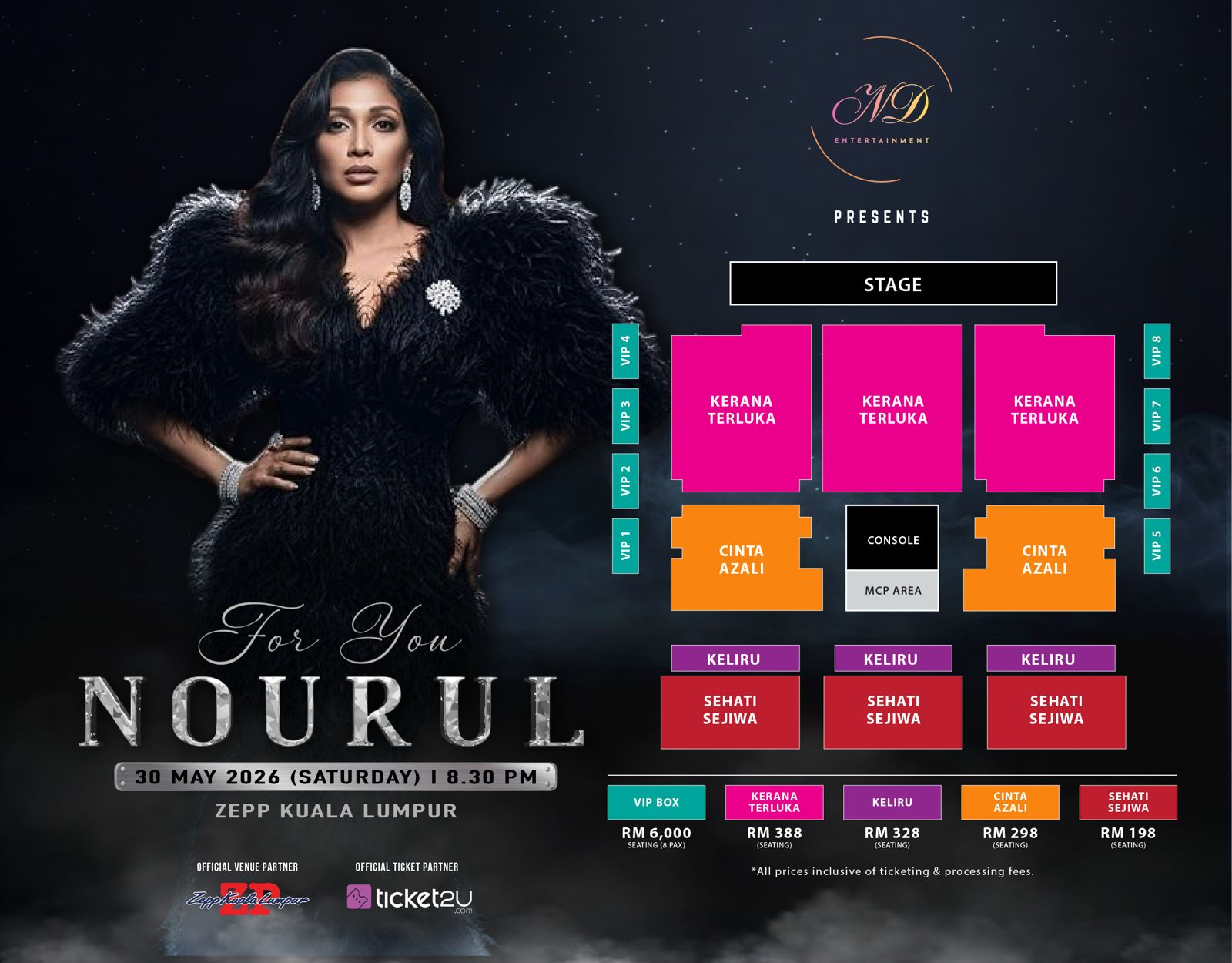 Konsert For You Nourul Ditangguh! Tarikh Baharu 30 Mei Sasar Kualiti Maksimum & Kelapangan Poket Peminat