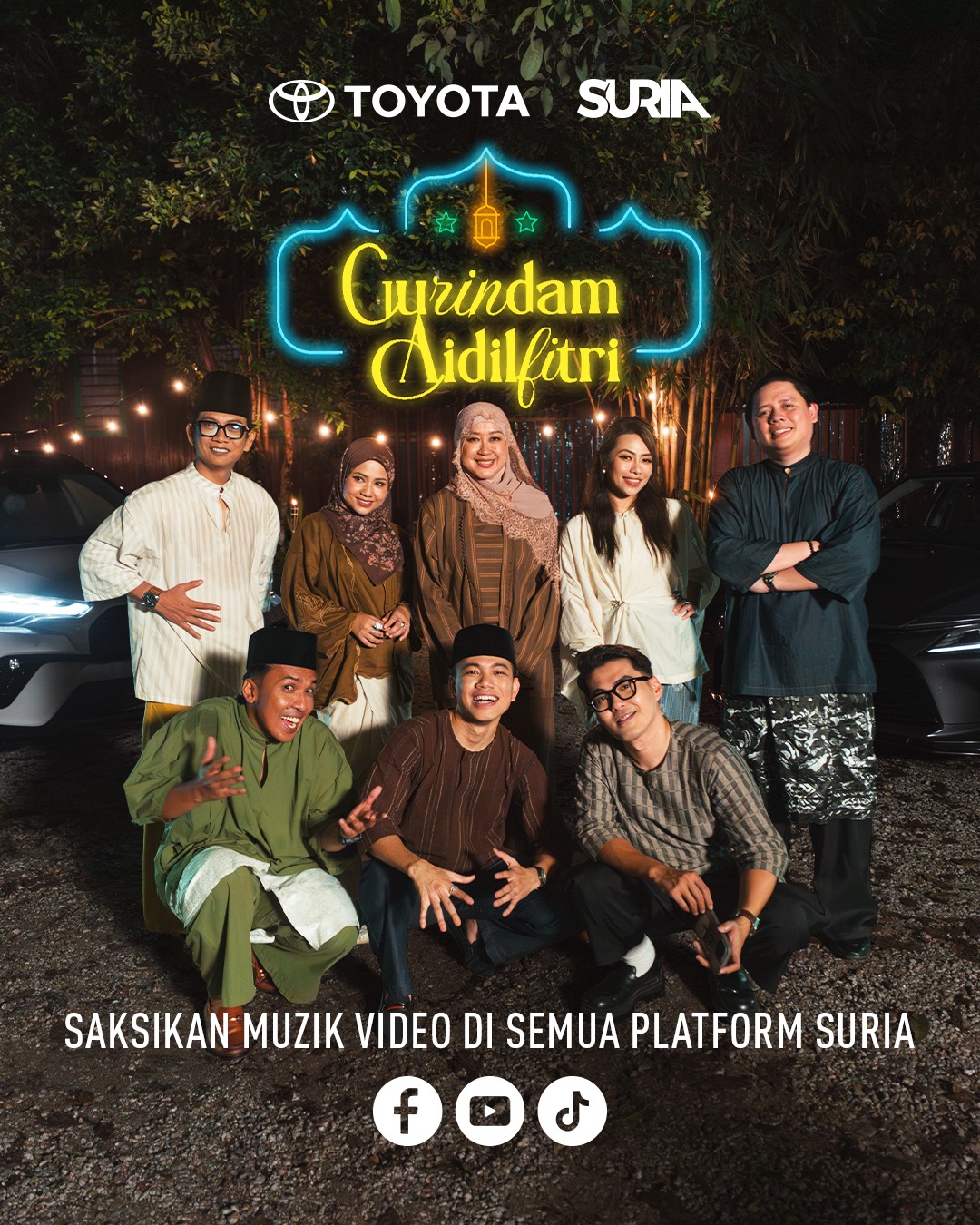 Barisan Penyampai Suria FM Bersatu Dalam Gurindam Aidilfitri, Lagu Raya Baharu Sarat Mesra & Nostalgia