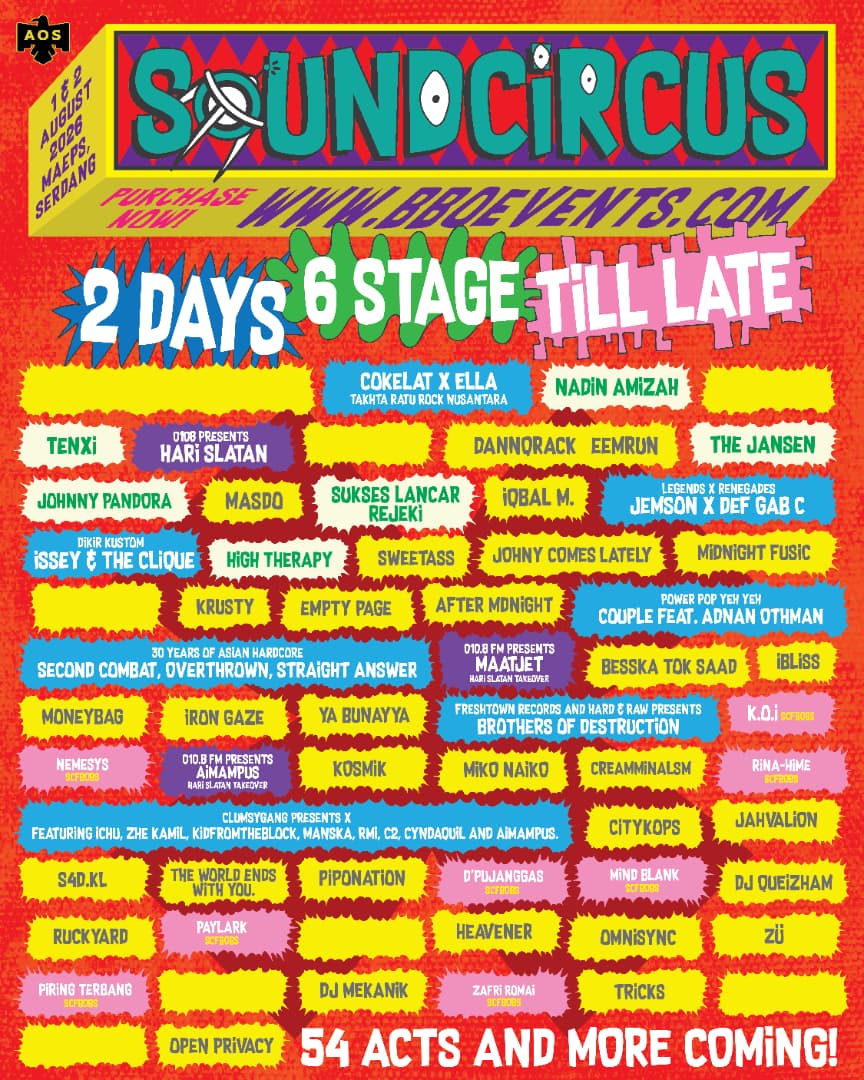 Art of Speed 2026 Kembali Menggegar! SoundCircus Tampil Mega Dengan 6 Pentas & Barisan 50+ Artis Merentas Benua