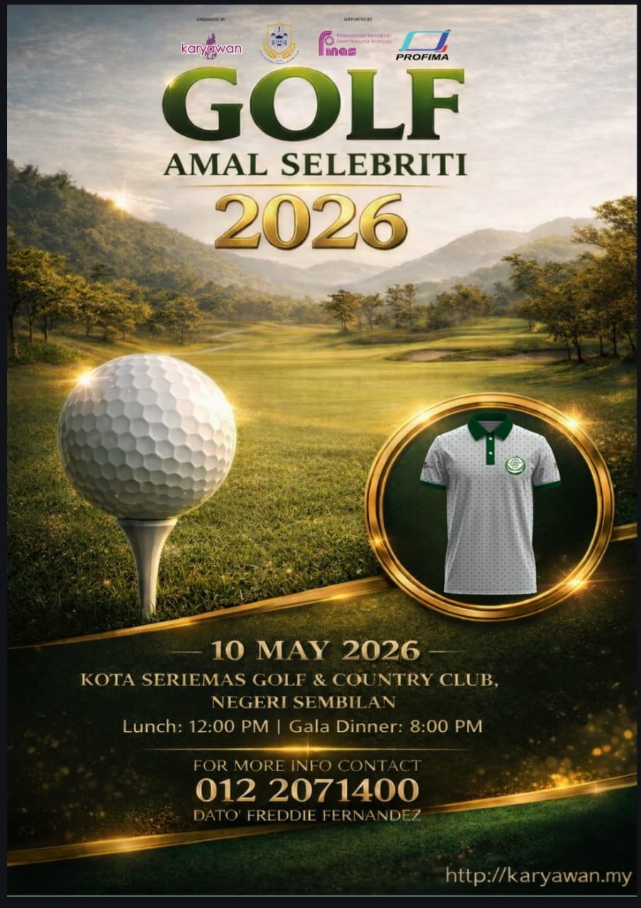 Karyawan & FINAS Terus Bela Nasib Anak Seni Menerusi Golf Amal Selebriti Ke-5!