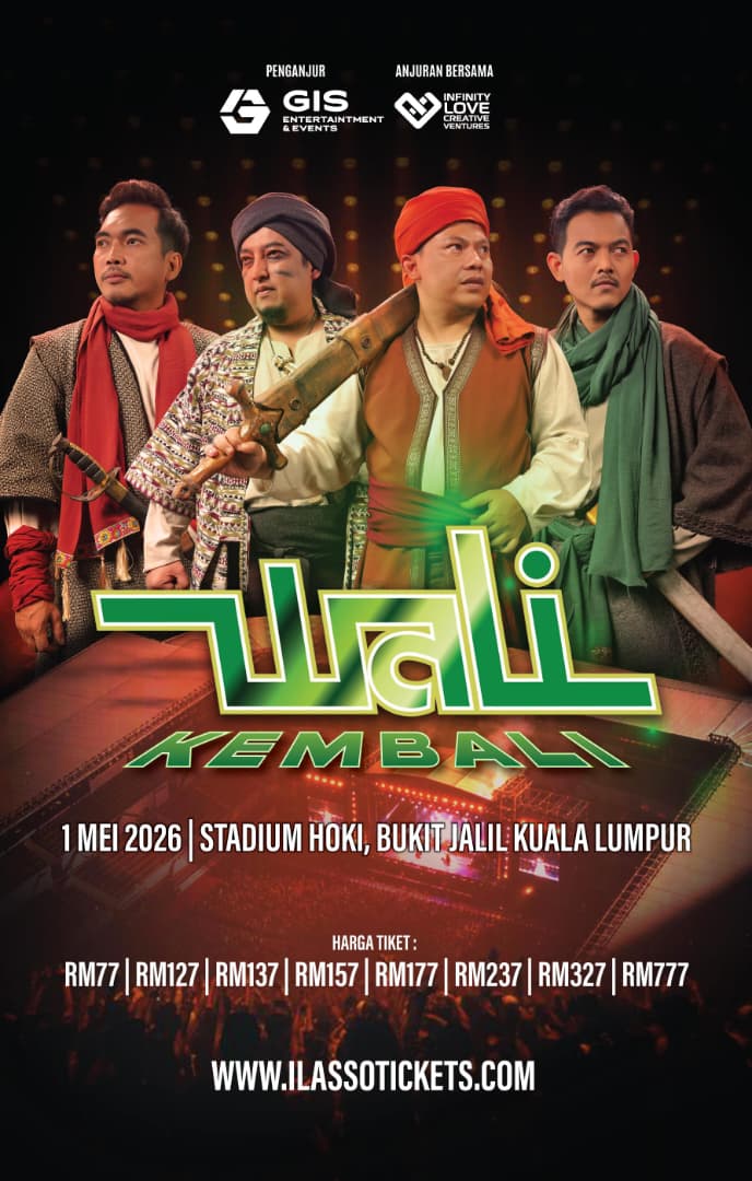 Hampir Sold Out, Wali Band Bersedia Gegar Stadium Hoki Bukit Jalil 1 Mei Ini