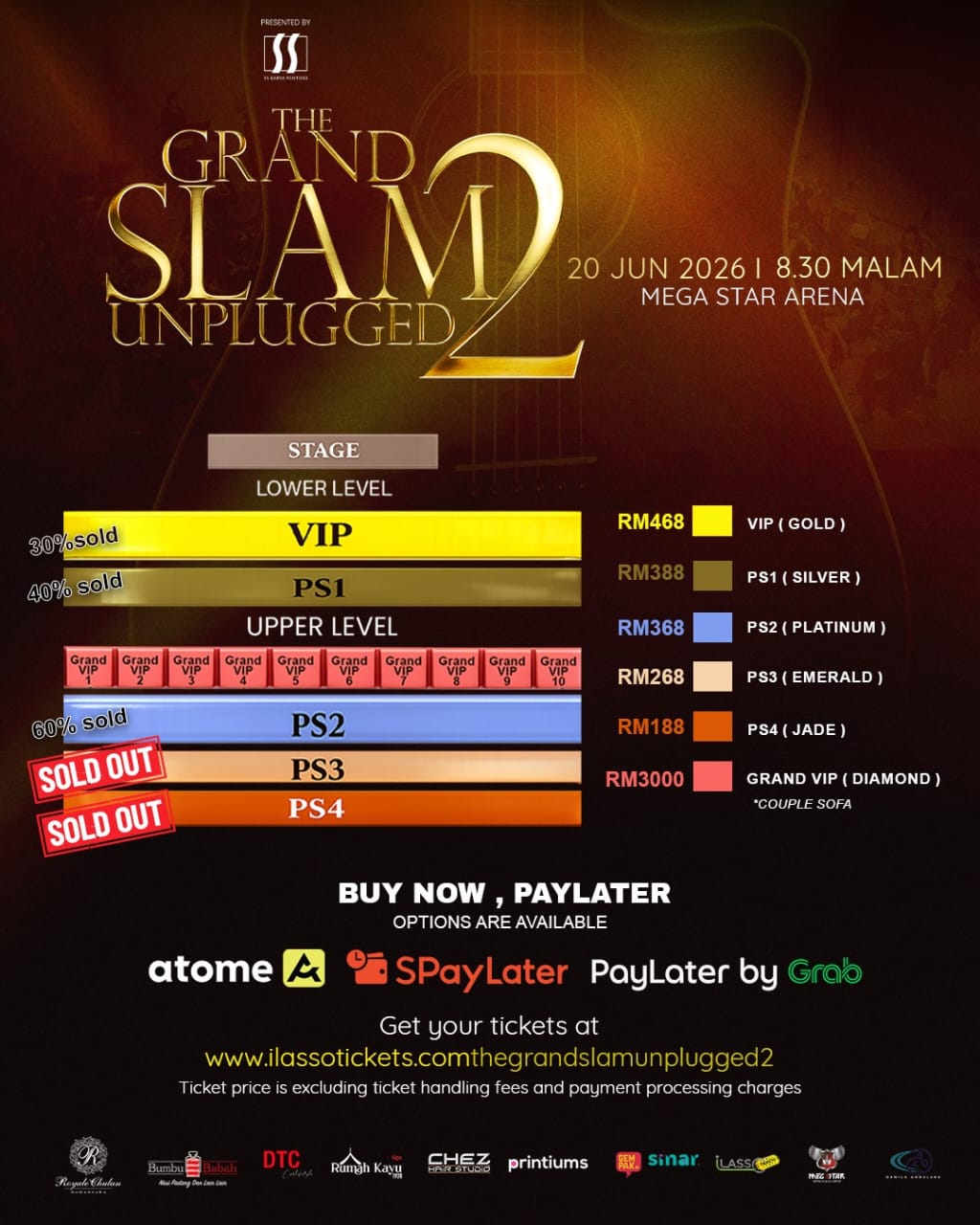 Laku Keras! Tiket ‘The Grand Slam Unplugged 2’ Laris 70 Peratus, Kategori PS3 & PS4 ‘Licin’ Disapu Peminat