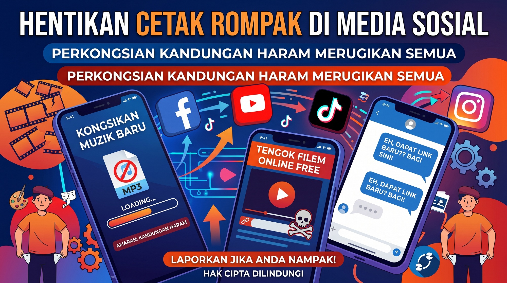 FINAS Gesa Henti Perkongsian Kandungan Cetak Rompak di Media Sosial