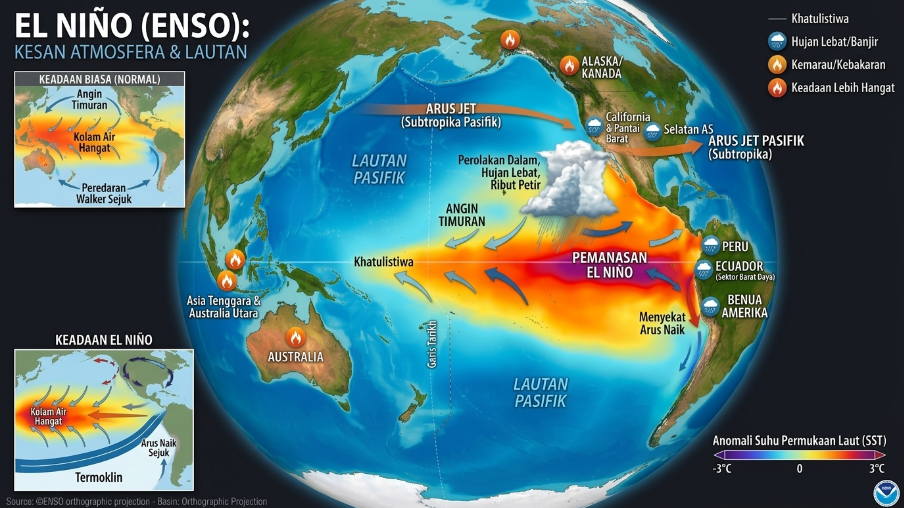 El Nino 2026 Dijangka Jejas Industri Perikanan, Pengeluaran Ikan Susut 1.4%