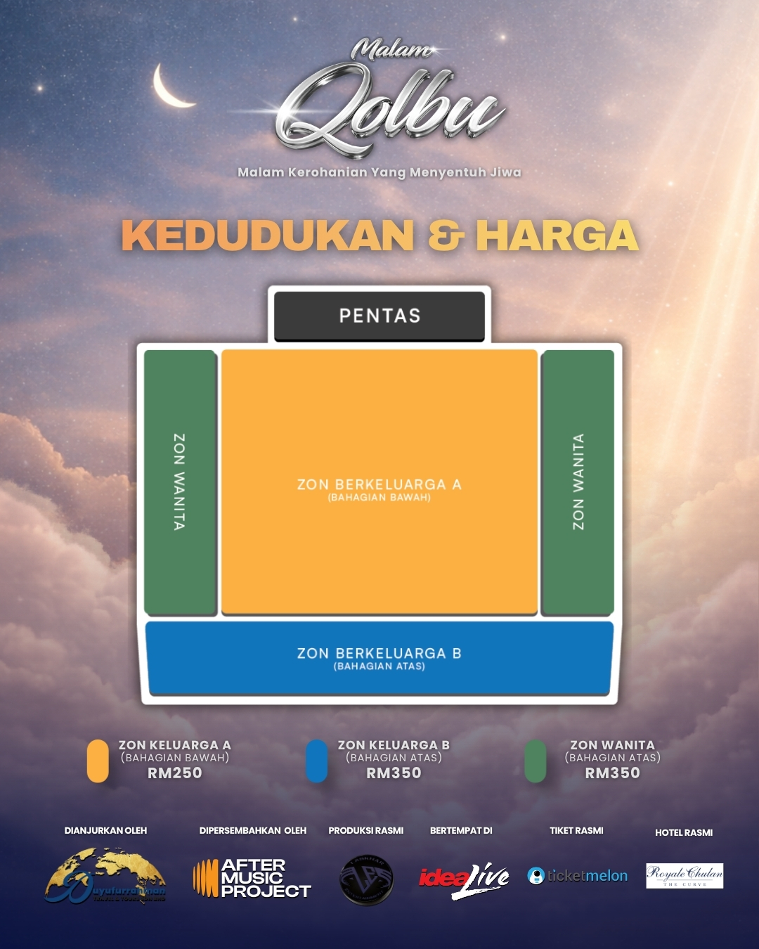 Opick, Rabbani, UNIC Bersatu Dalam Konsert Malam Qolbu Di Idealive KL