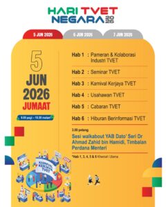 Tema “TVET Pilihan Utama Kerjaya” Jadi Teras Sambutan Hari TVET Negara 2026