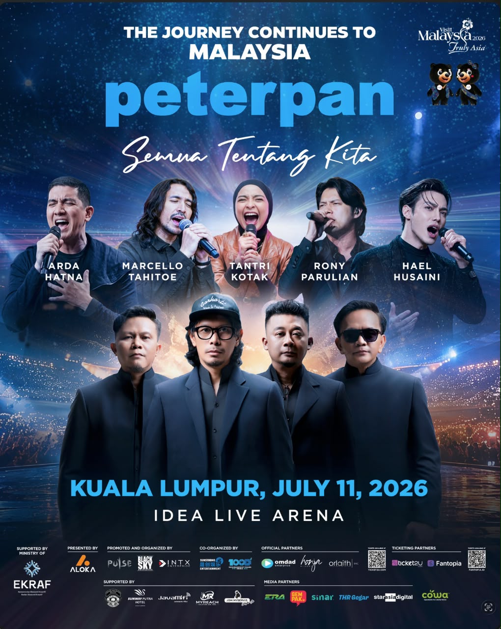 Selepas 18 Tahun, Legasi Peterpan Kembali Bertaut Lewat Konsert ‘Semua Tentang Kita’ di Malaysia