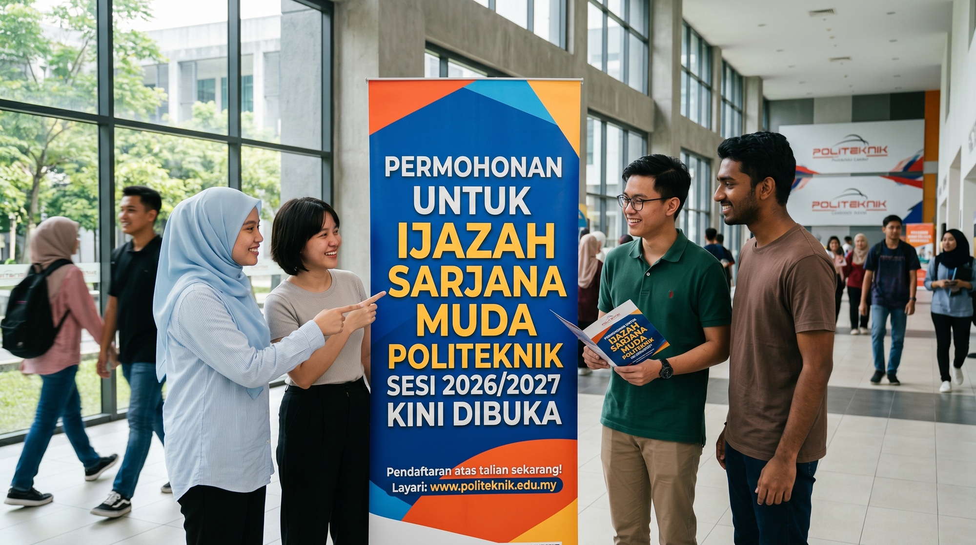 Permohonan Ijazah Sarjana Muda Politeknik Sesi 2026/2027 Kini Dibuka