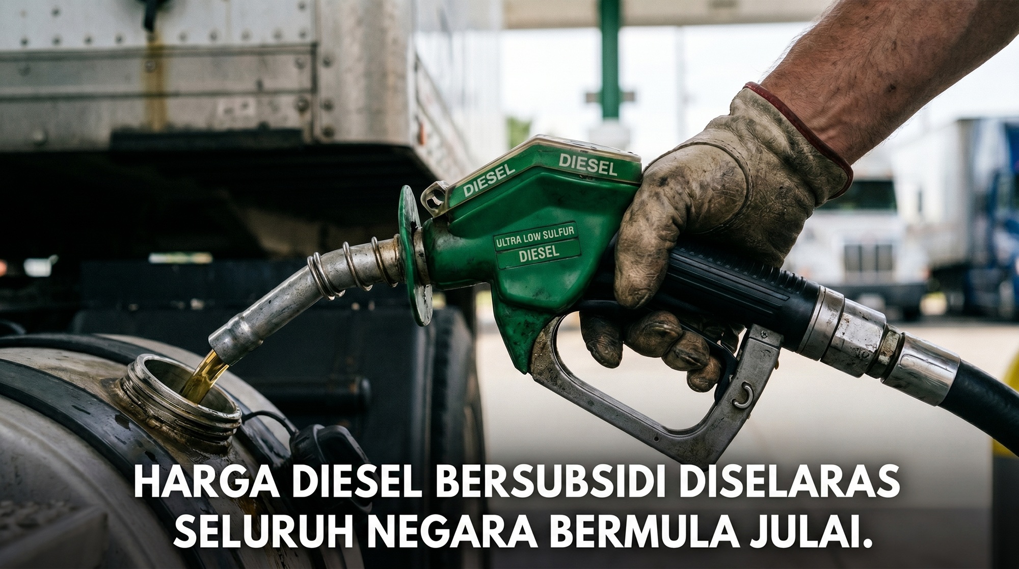 Harga Diesel Bersubsidi Diselaraskan Seluruh Negara Bermula Julai