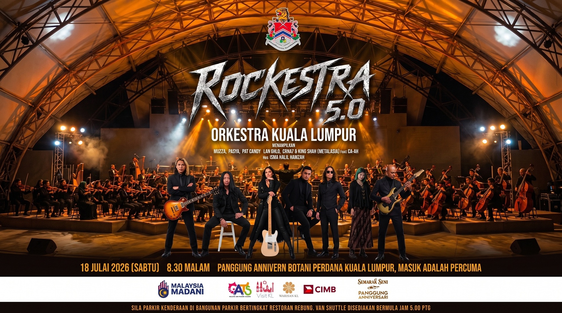 Rock Bertemu Simfoni! Rockestra 5.0 Janji Konsert Epik Tiga Jam Tanpa Henti Di Panggung Anniversari Rock Bertemu Simfoni! Rockestra 5.0 Janji Konsert Epik Tiga Jam Tanpa Henti Di Panggung Anniversari