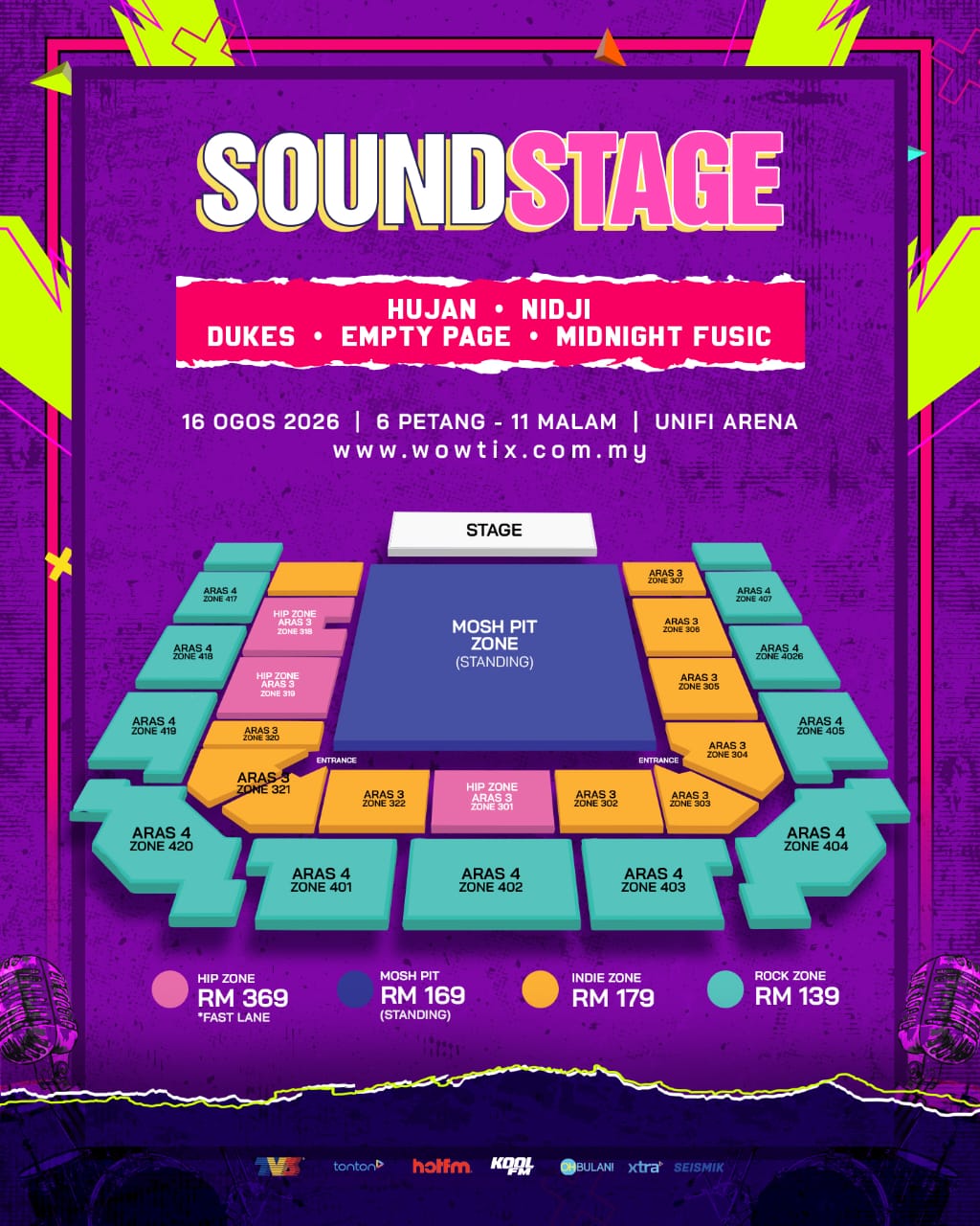 Peminat Indie Wajib Hadir! Lima Band Gergasi Bakal Gegarkan Unifi Arena Ogos Ini