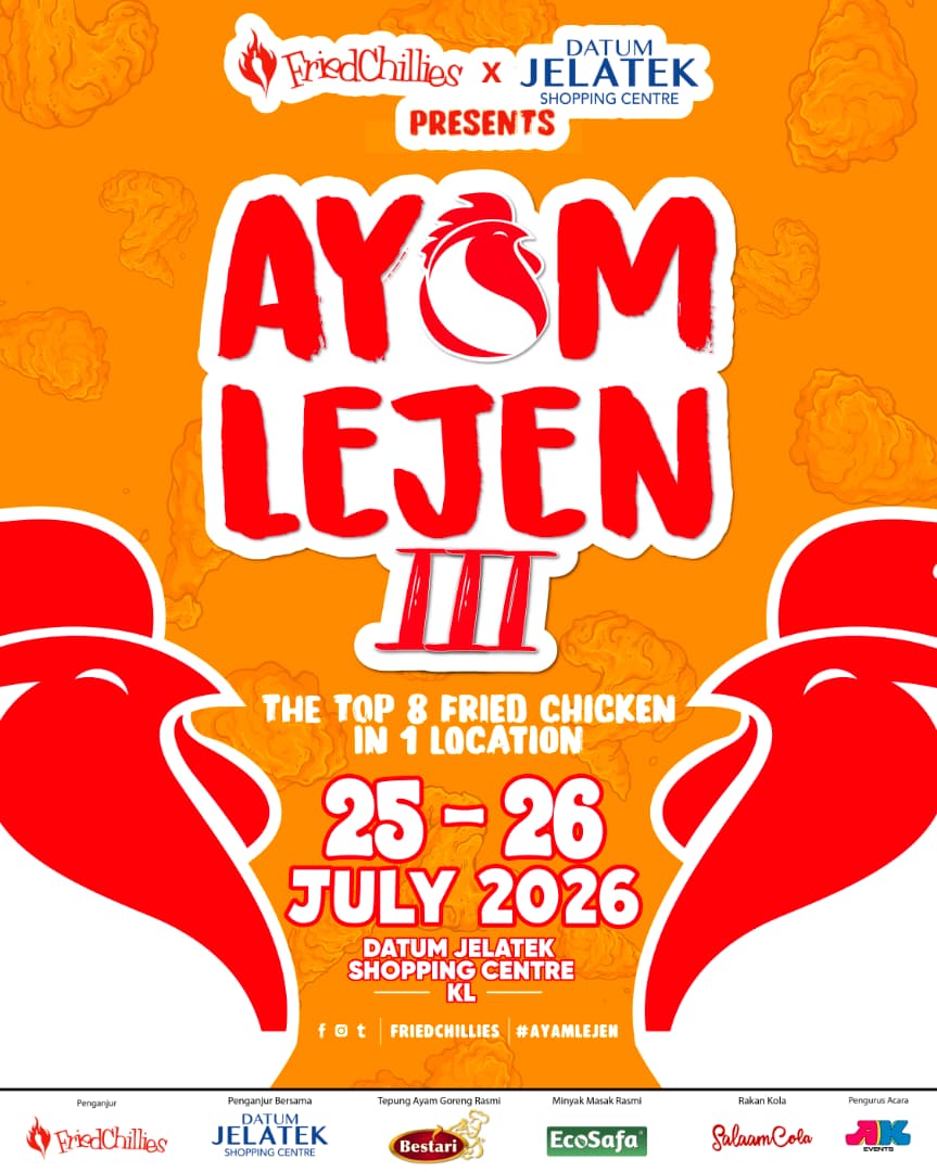 Festival Ayam Goreng Terbesar Malaysia Kembali, 8 Ayam Lejen Berentap Dalam Satu Lokasi!