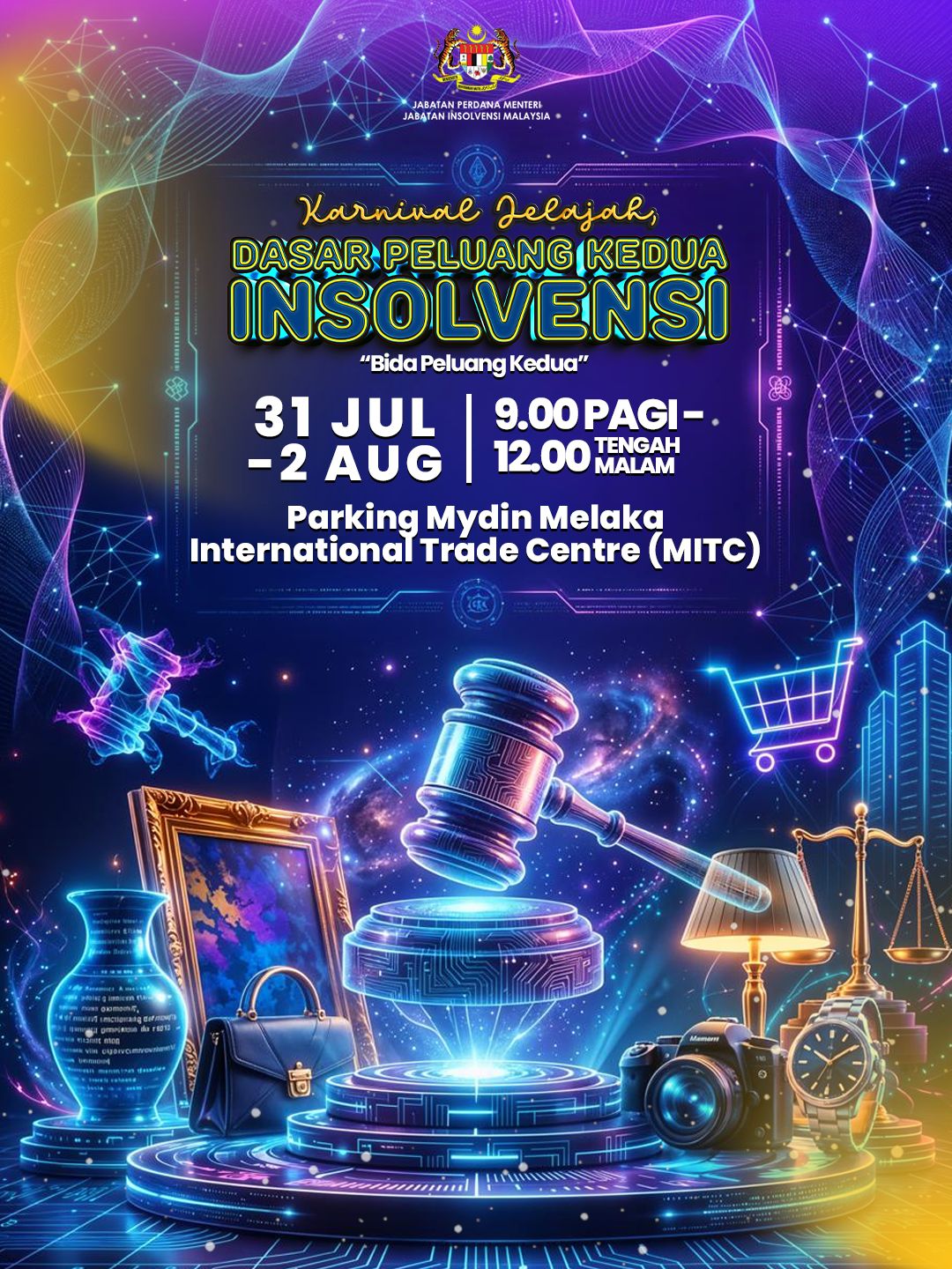 Karnival Jelajah Dasar Peluang Kedua Insolvensi Berlangsung Di Melaka Mulai 31 Julai Ini