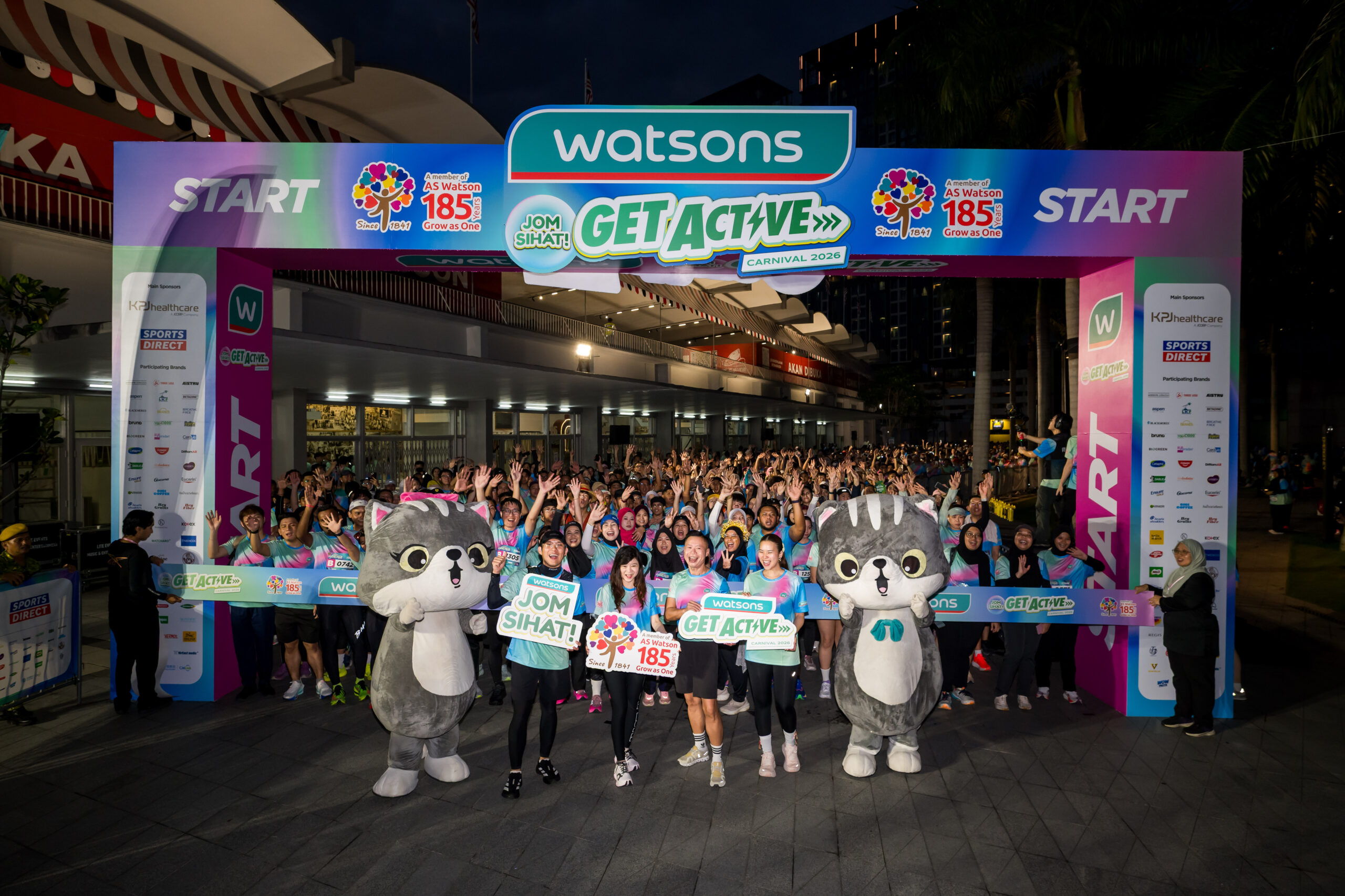 Watsons Get Active Carnival Kembali Gegar Stadium Merdeka, Himpun 10,000 Pencinta Gaya Hidup Sihat
