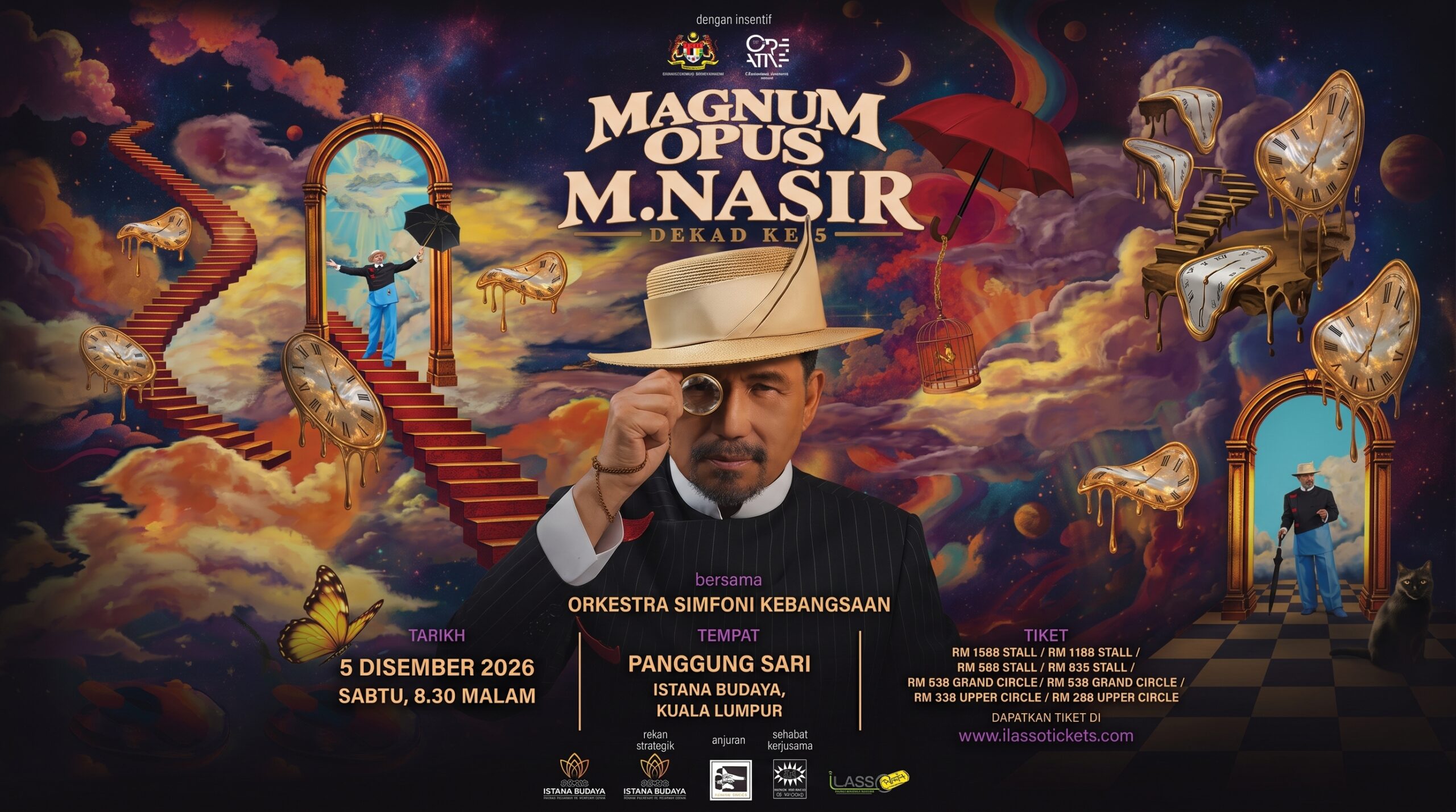 M. Nasir Terjemah 5 Dekad Pemikiran, Puisi Dan Muzik Dalam Konsert Magnum Opus