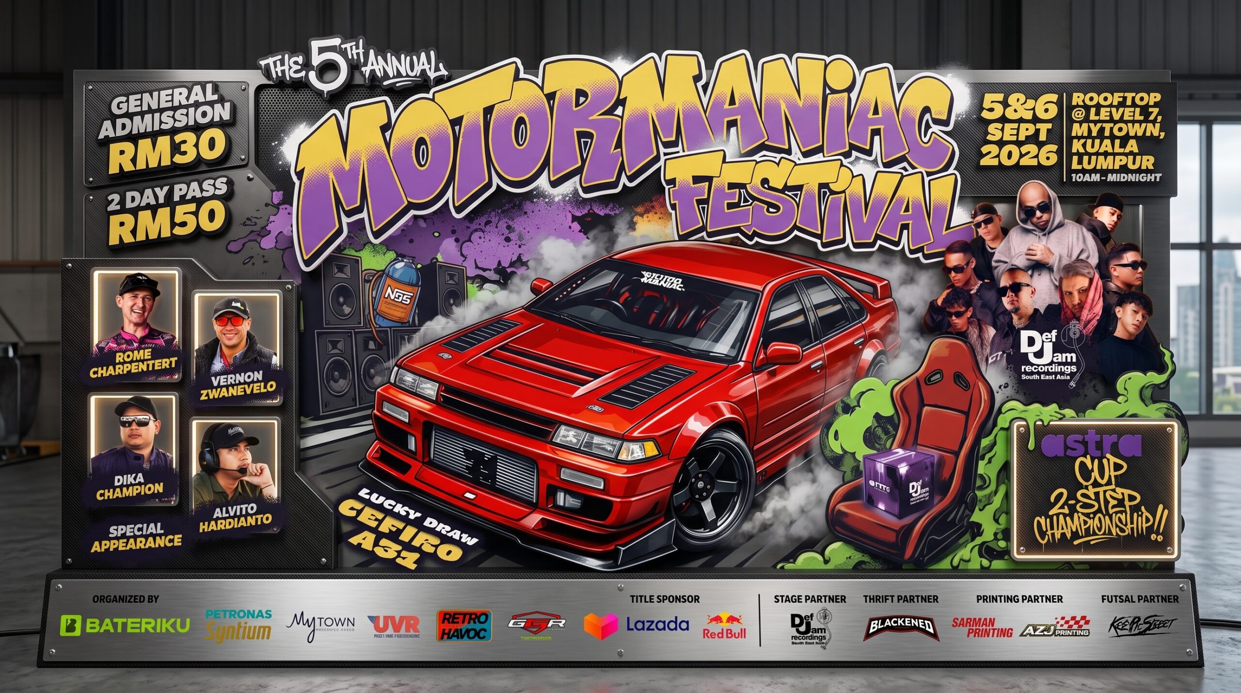 Festival MotorManiac 2026: Pentas Automotif Terbesar KL Janji Pengalaman Luar Biasa di MyTOWN September Ini