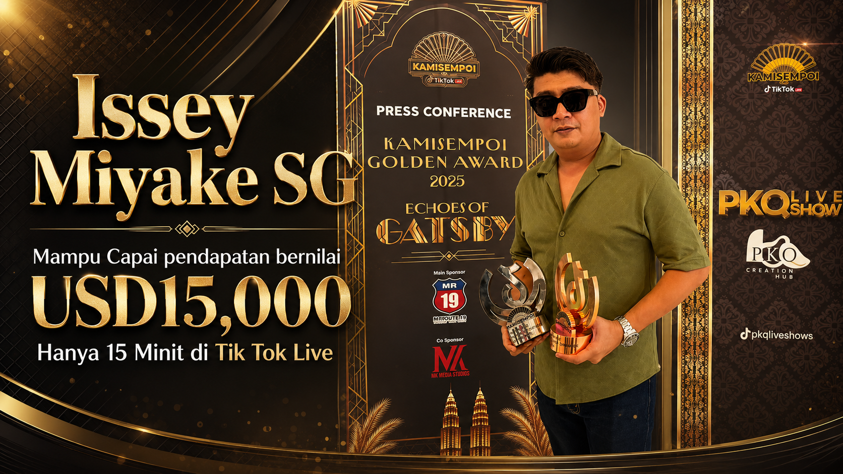 LEMBARAN MASA 15 MINIT BERNILAI USD15,000! Rahsia Issey Miyake SG & KamiSempoi Meledakkan Pendapatan Luar Biasa Di TikTok LIVE