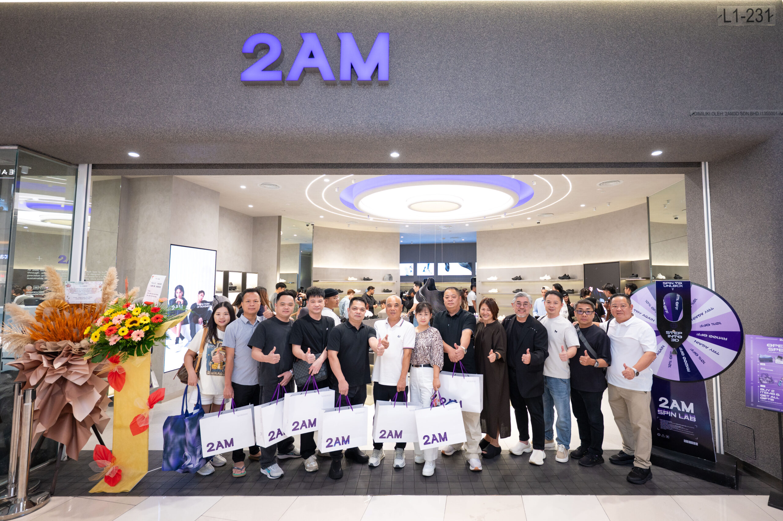 Buka Cawangan Pertama di IOI City Mall, 2AM Sasar Kuasai Pasaran Kasut 3D Rantau Asia