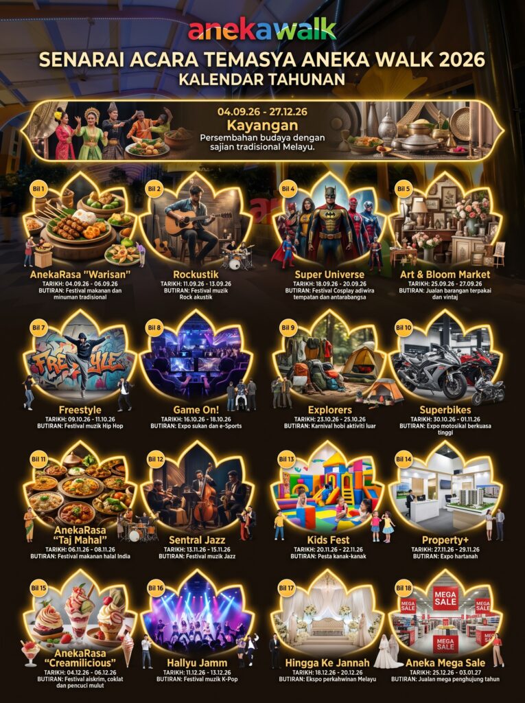 KRU Entertainment Buka Langkah Komersial, Perkenal Kalender 18 Acara Untuk Aneka Walk