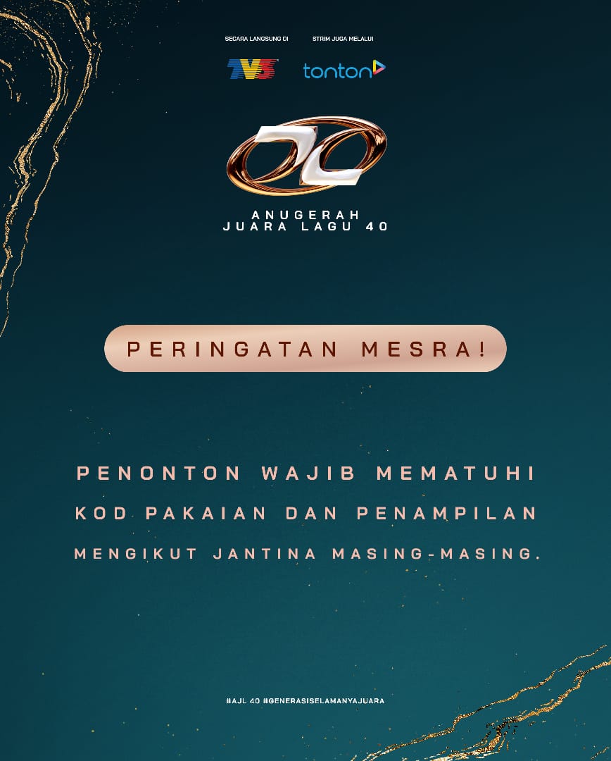 Gaya 'Black Tie - Stardust Gala' Jadi Pertaruhan, AJL40 Ingatkan Penonton Patuhi Kod Pakaian!