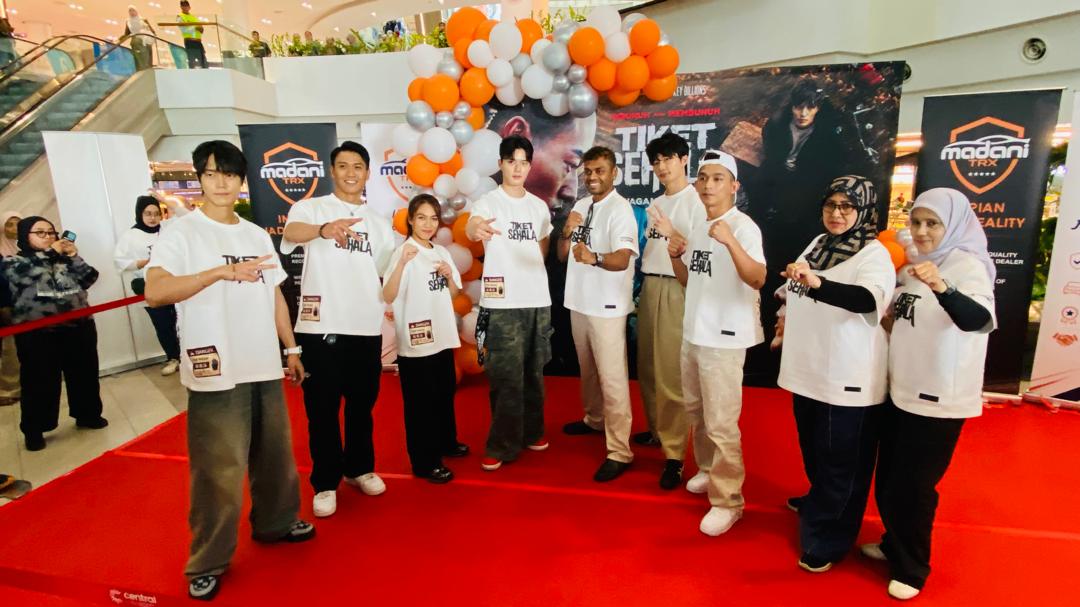 Konvoi 40 Ducati Gegar Central i-City, Meriahkan Jelajah Promosi Filem ‘Tiket Sehala’