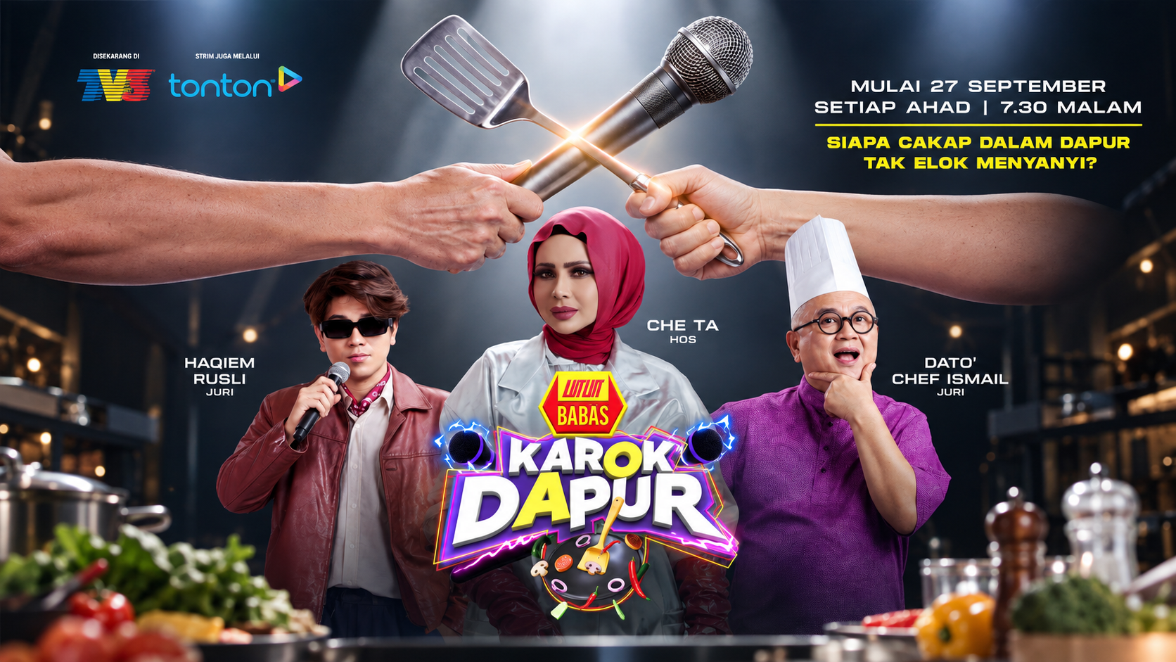 Sudip Berpadu Mikrofon! Karok Dapur Bawa Format Realiti Paling Unik Menerusi Gabungan Makanan & Muzik
