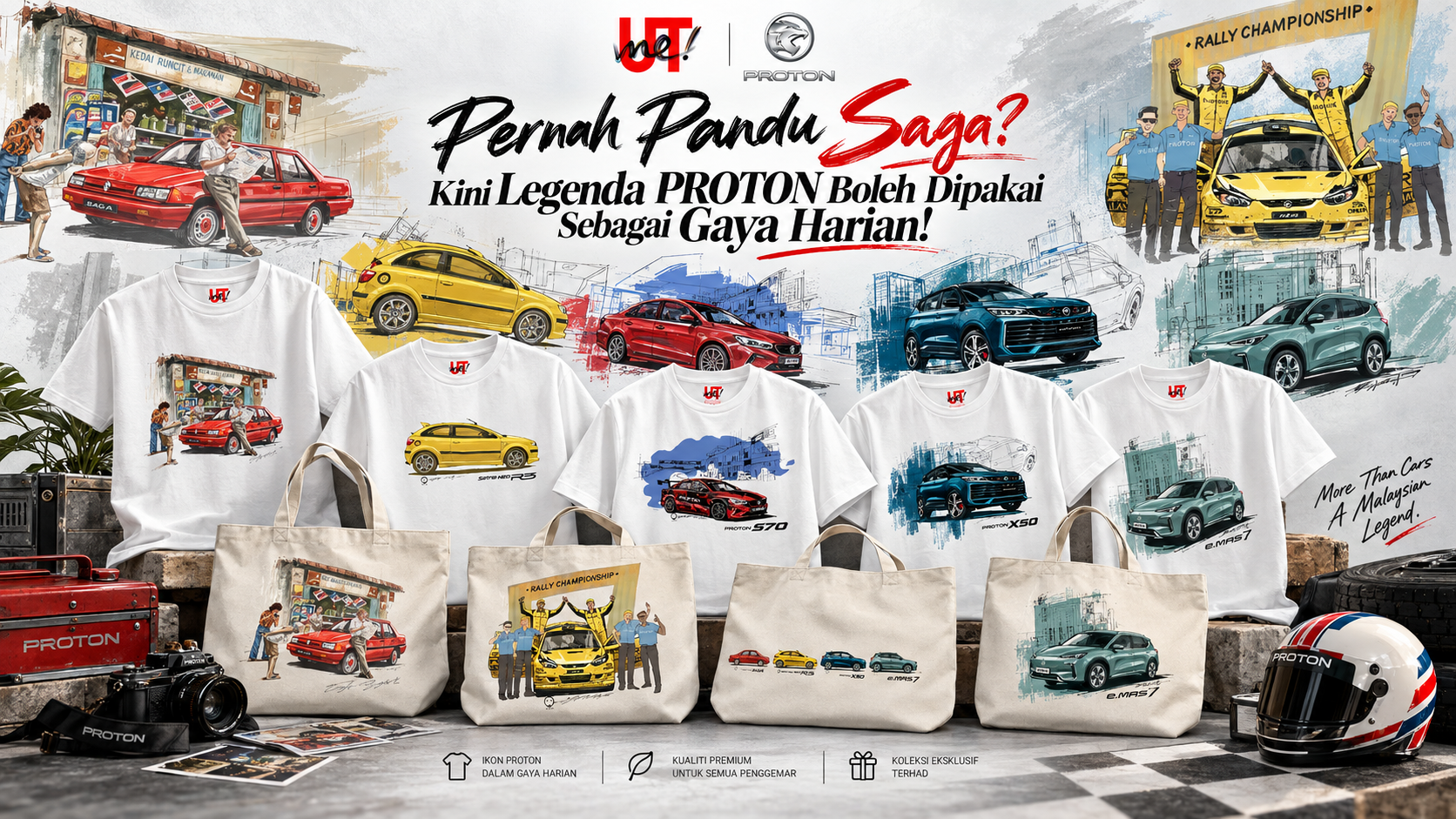UNIQLO Raikan Legasi PROTON Menerusi Koleksi UTme!, Tampil Ilustrasi Khas Syaiful Bahri