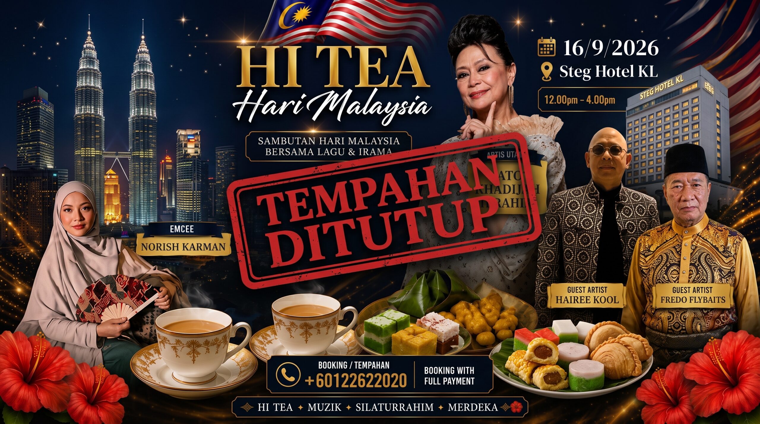 Peminat Tak Mahu Lepas Peluang, Majlis Hi-Tea Khadijah Ibrahim ‘Sold Out’
