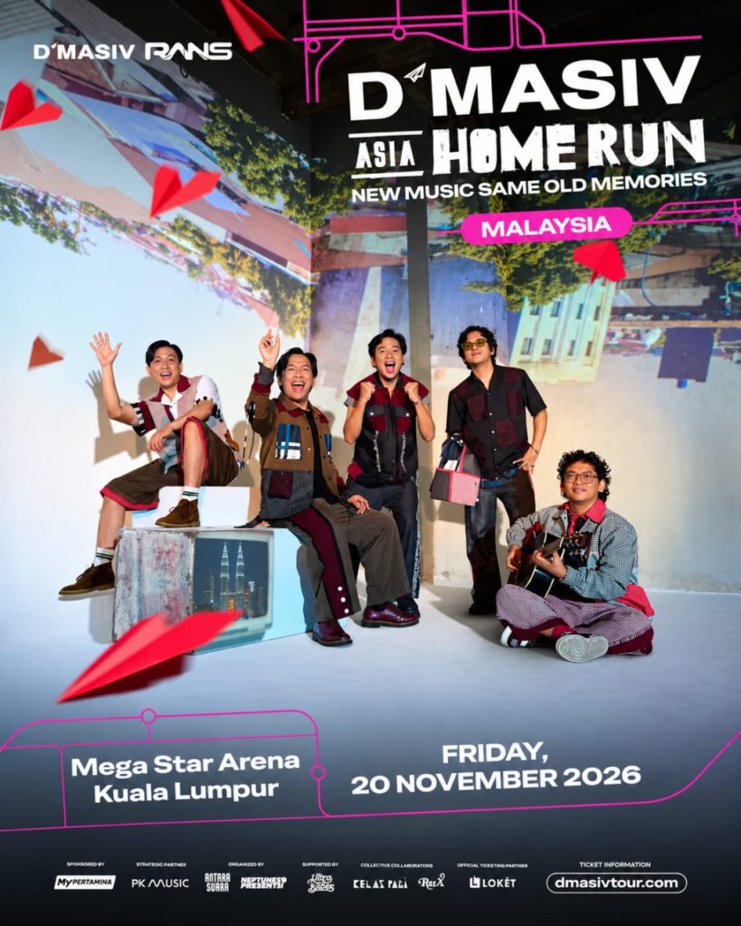 D'Masiv Kembali Gegar Kuala Lumpur, Mega Star Arena Jadi Pentas Asia Home Run November Ini
