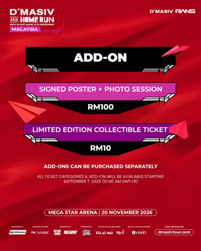 D'Masiv Kembali Gegar Kuala Lumpur, Mega Star Arena Jadi Pentas Asia Home Run November Ini