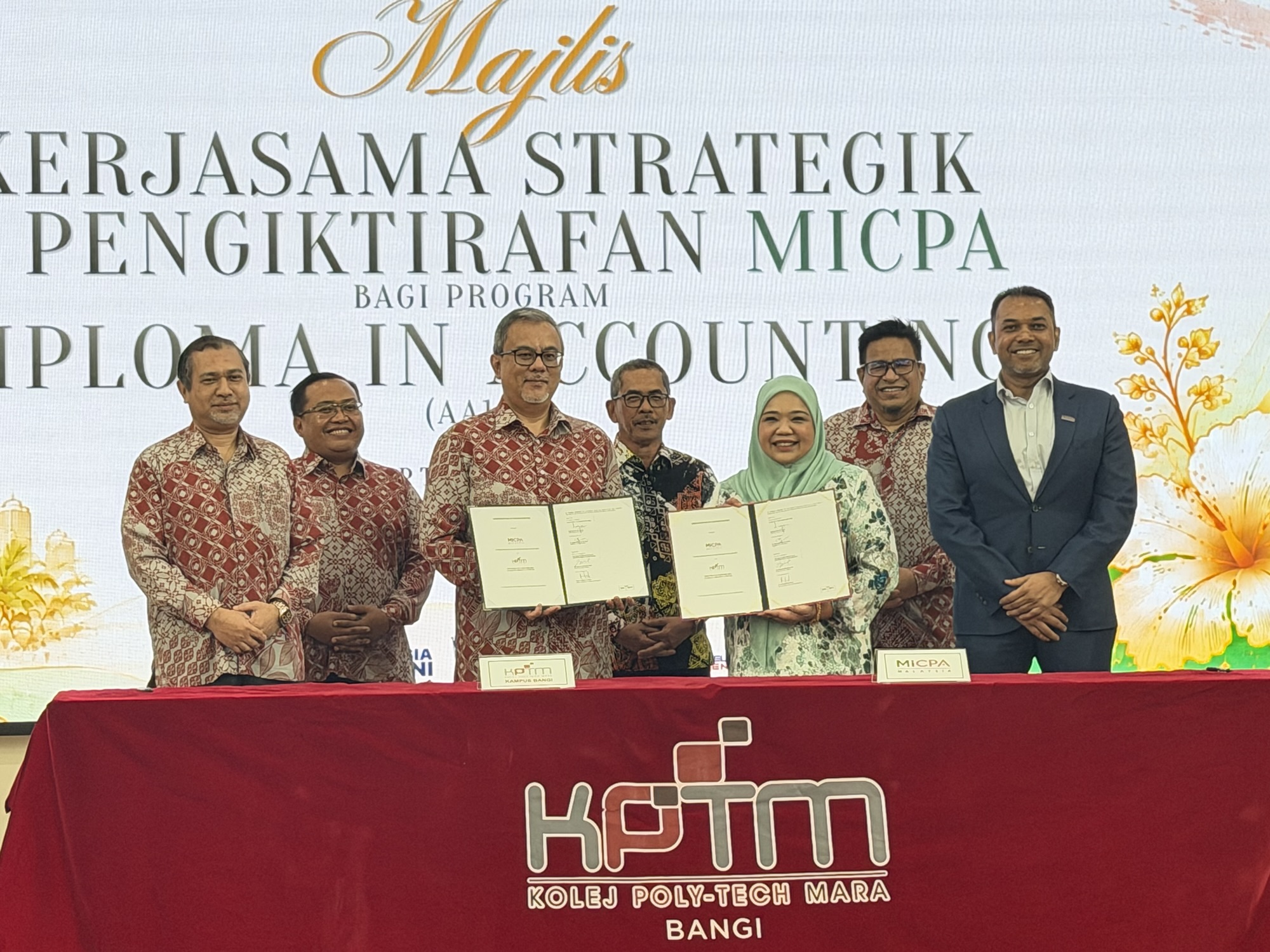 Graduan Diploma Perakaunan KPTM Kini Berdaya Saing Tinggi, Dapat Pengiktirafan MICPA