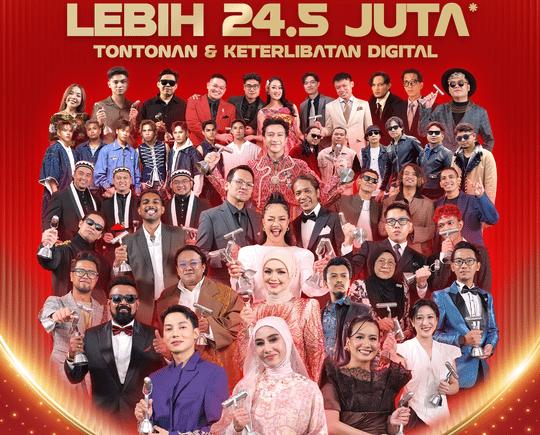 AIM25 Cipta Sejarah di Sarawak: TVS Satukan Bintang dan Iktiraf Kegemilangan Muzik Tanah Air