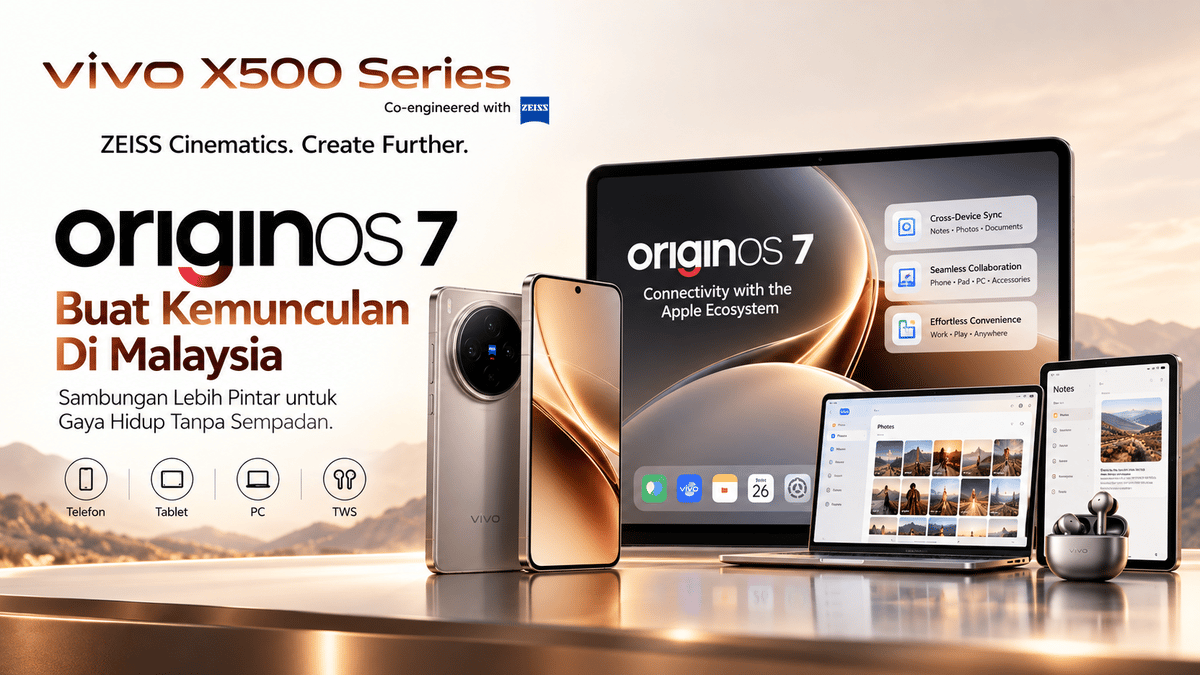 vivo X500 Series Dilancar Di Malaysia, Tampil Kamera ZEISS APO 200MP Dan Bateri Terbesar Siri X