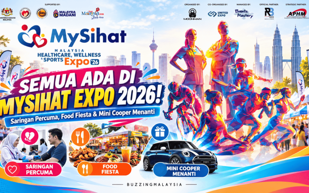 Saringan Kesihatan Percuma, Festival Makanan dan Mini Cooper Menanti Di MySihat Expo 2026 Saringan Kesihatan Percuma, Festival Makanan dan Mini Cooper Menanti Di MySihat Expo 2026