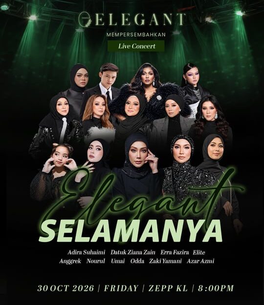 Ziana Zain, Erra Fazira & Elite Bergabung! Himpun 10 Anak Seni Gegarkan Konsert ‘Elegant Selamanya’