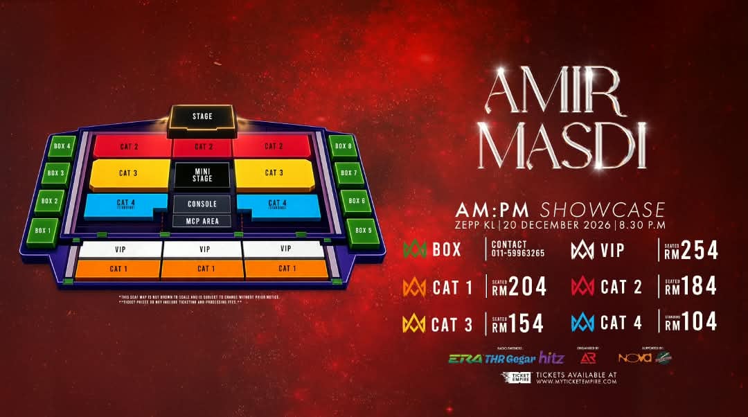 Meraikan Perjalanan Seni Bersama Peminat, Amir Masdi Umum 'AM:PM Showcase' Di Zepp KL