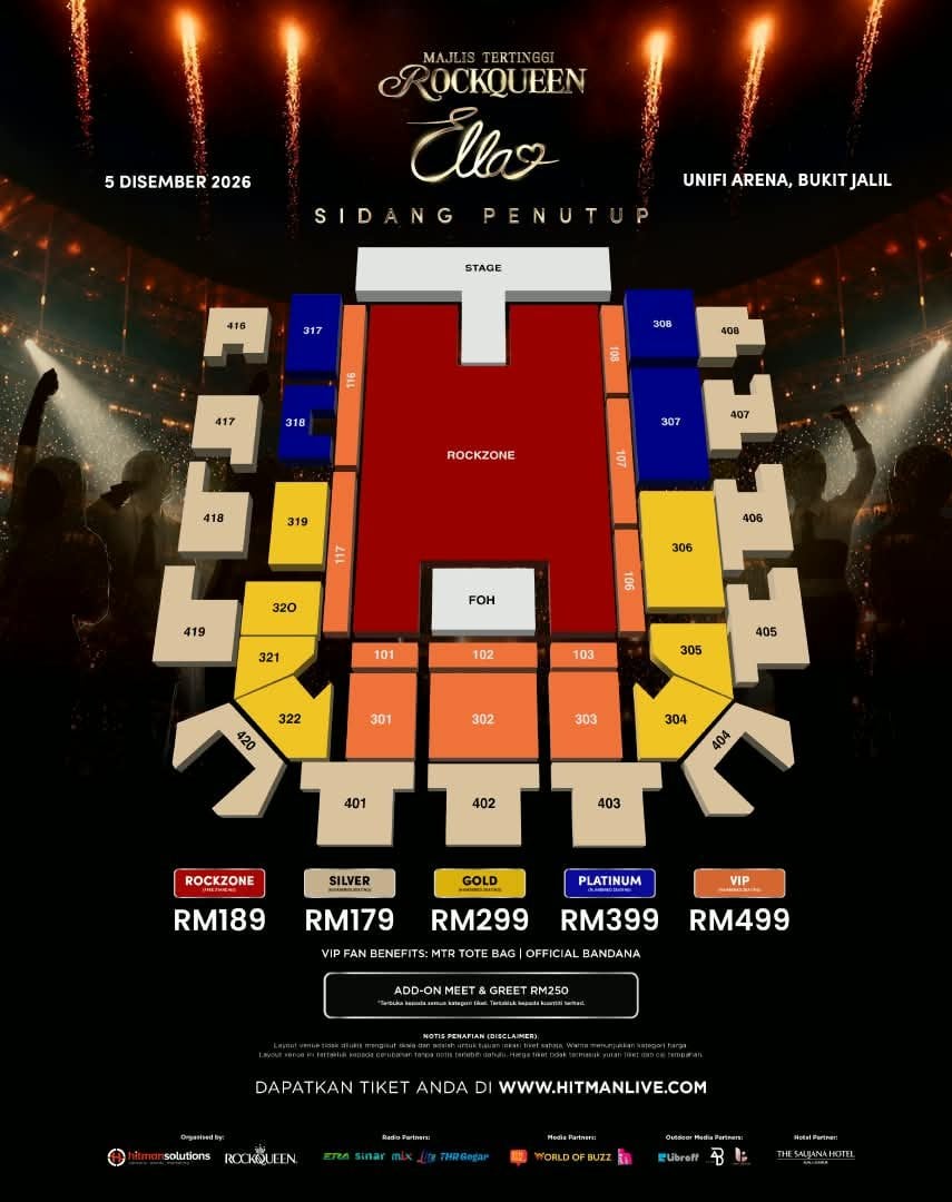 Ella Akhiri Perjalanan Majlis Tertinggi Rockqueen Dengan ‘Sidang Penutup’ Di Unifi Arena