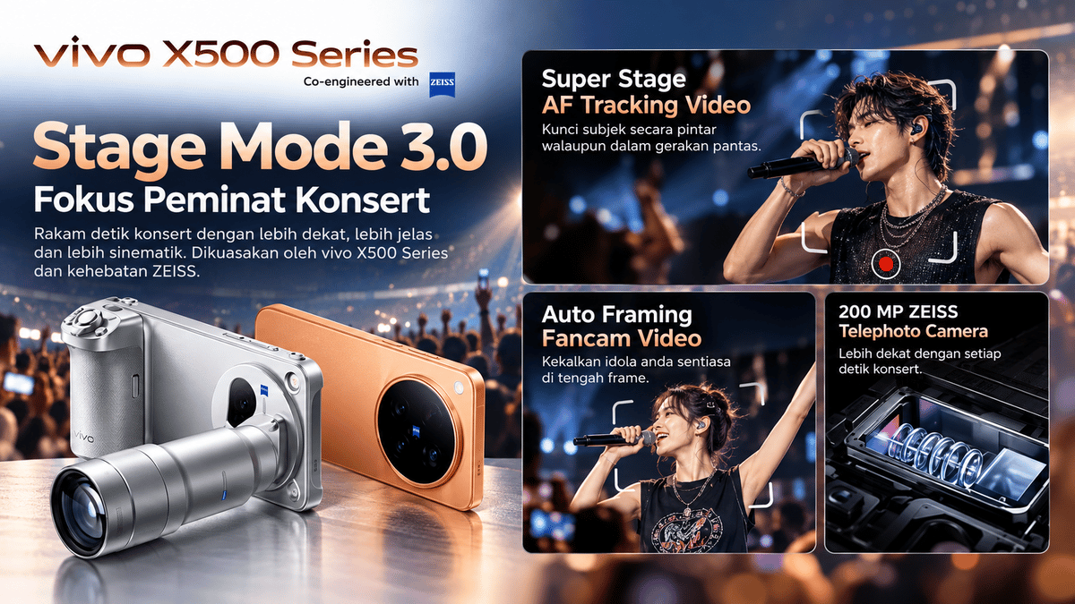 vivo X500 Series Dilancar Di Malaysia, Tampil Kamera ZEISS APO 200MP Dan Bateri Terbesar Siri X